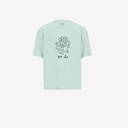 T-shirt fille manches courtes avec boutons pressions  ملا جو