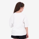 Sweat oversized fille manches courtes