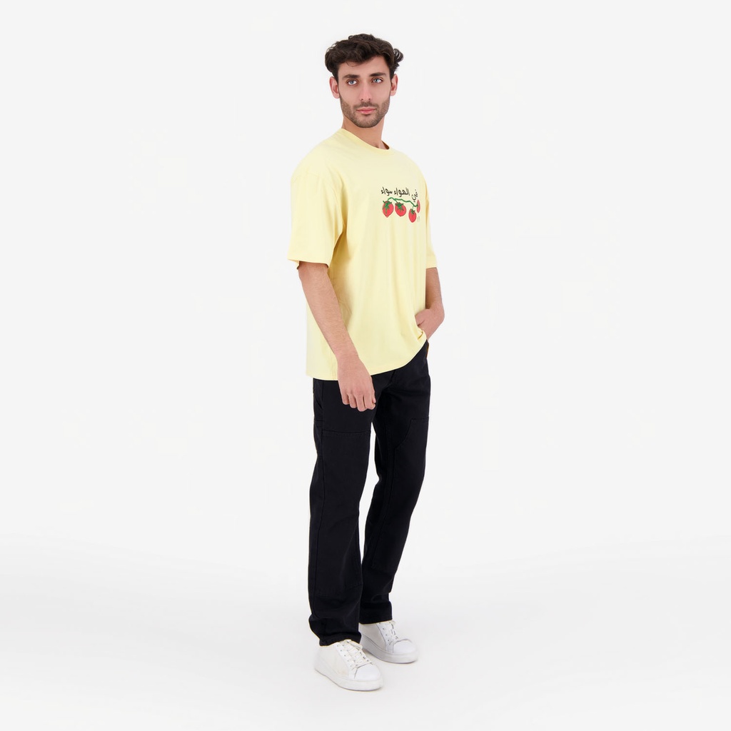 T-shirt oversized homme manches courtes في الهواء سواء