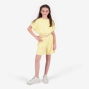 Short fille avec bande à la taille croisée