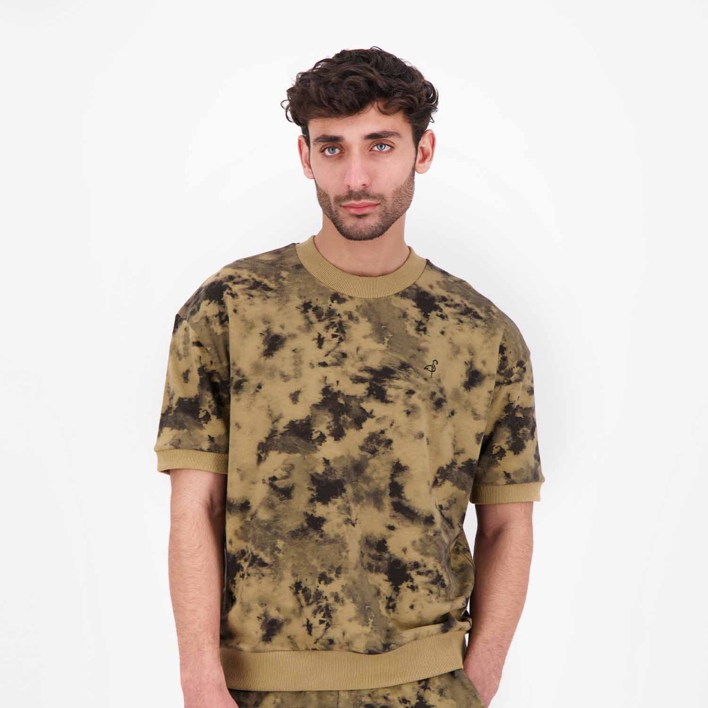 Sweat homme manches courtes tie &amp; dye