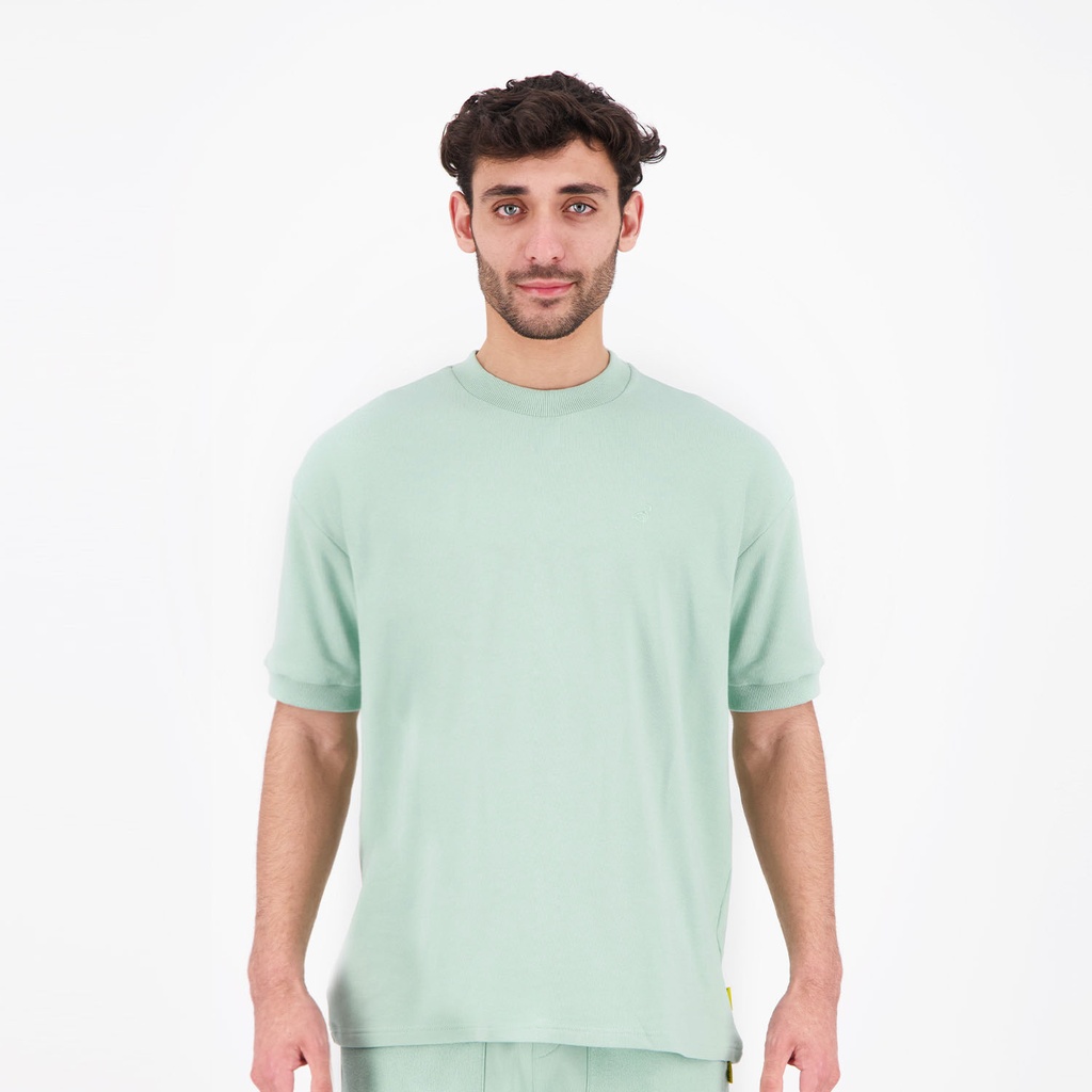 Sweat homme manches courtes avec broderie