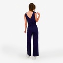 Combinaison femme col v avec élastique à la taille