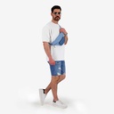 Sweat homme manches courtes avec poche soufflet