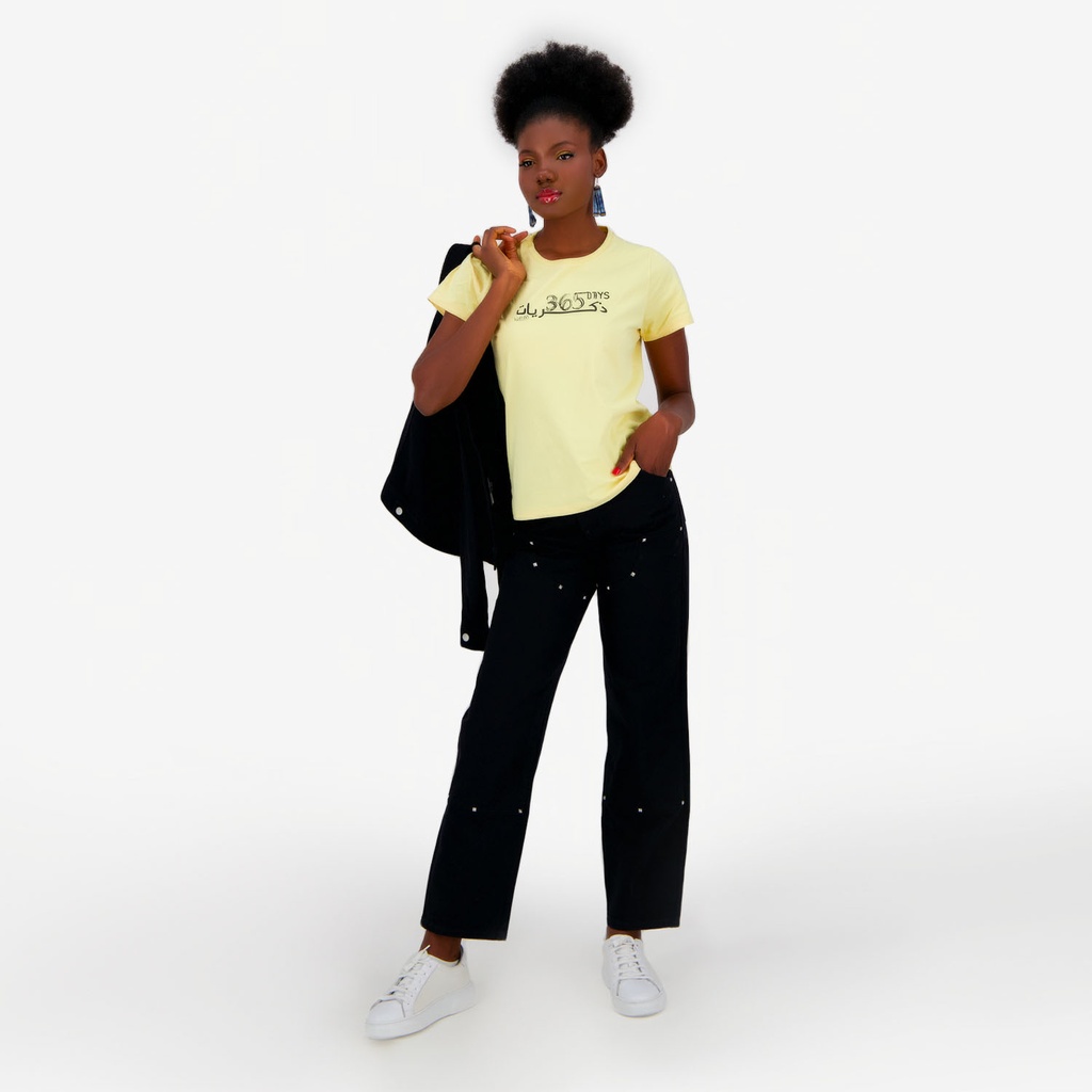 T-shirt femme manches courtes   365 DAYS ذكريات