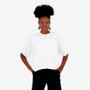 Sweat oversized femme manches courtes avec broderie