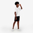 Sweat oversized femme manches courtes avec broderie