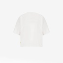 Sweat oversized femme manches courtes avec broderie