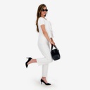 Blouse femme manches bouffantes avec noeuds sur le devant-TASNIM