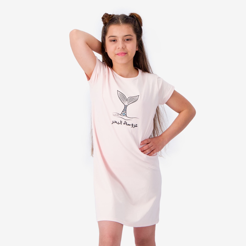 Robe de pyjama fille manches courtes عروسة البحر