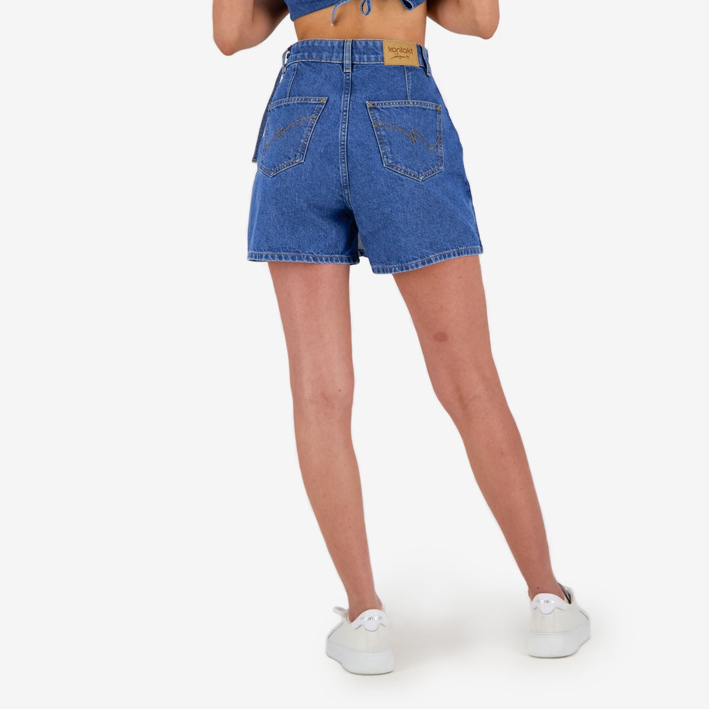 Skort femme avec noued en jeans - SOUKAINA 2.0