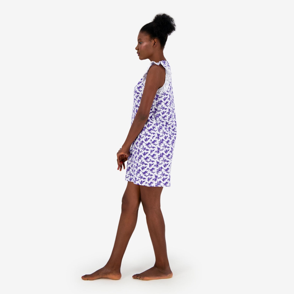 Robe de pyjama femme avec volant