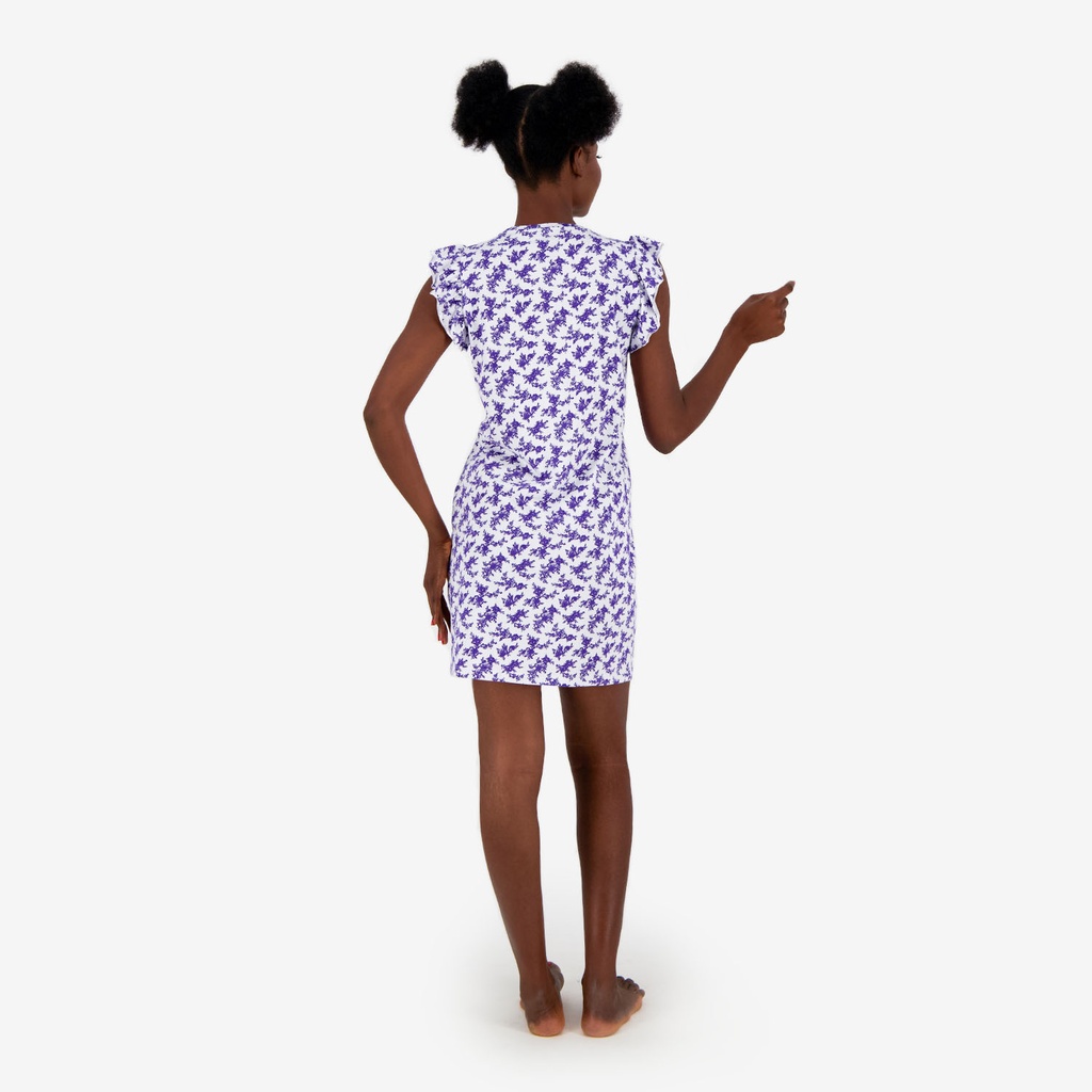 Robe de pyjama femme avec volant