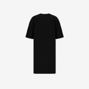 Robe sweat femme manches courtes avec poche plaquée