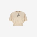 Sweat crop femme manches courtes  الوردة لي نحكي عليها