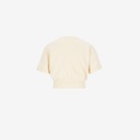 Sweat crop fille manches courte الوردة لي نحكي عليها