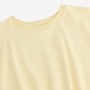 Sweat crop fille manches courtes avec détail élastique