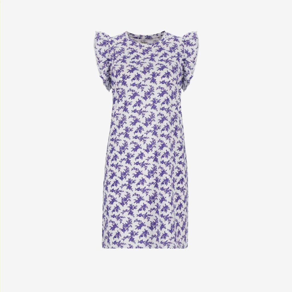 Robe de pyjama femme avec volant