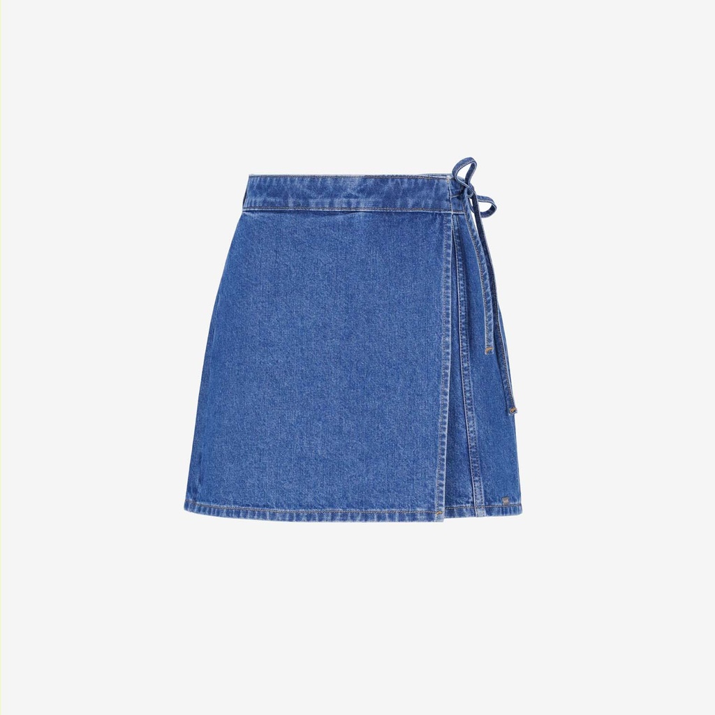 Skort femme avec noued en jeans - SOUKAINA 2.0