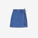 Skort femme avec noued en jeans - SOUKAINA 2.0