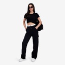 Jogger cargo femme jambe droite taille boxer