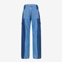 Upcycling cargo homme en jeans bi-couleur - KAMIL 2.0