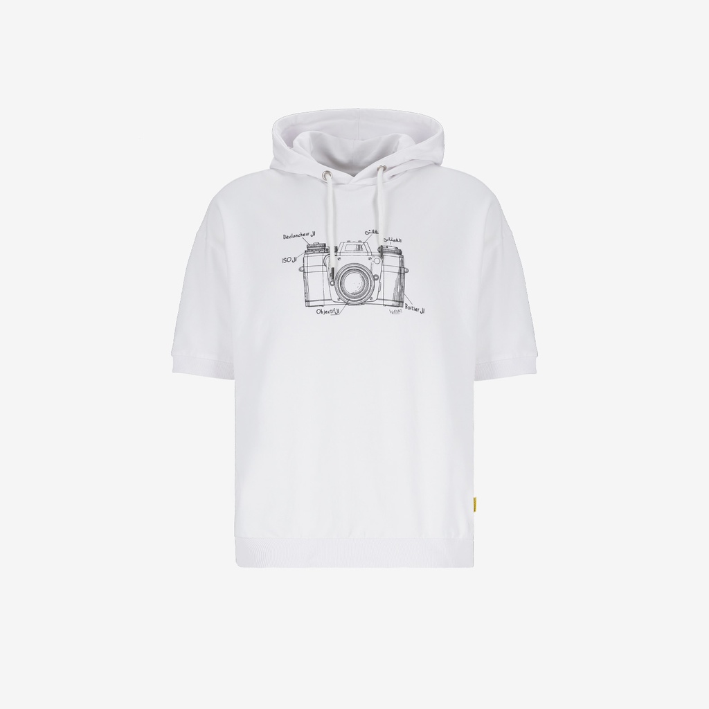 Hoodie homme manches courtes CAMERA