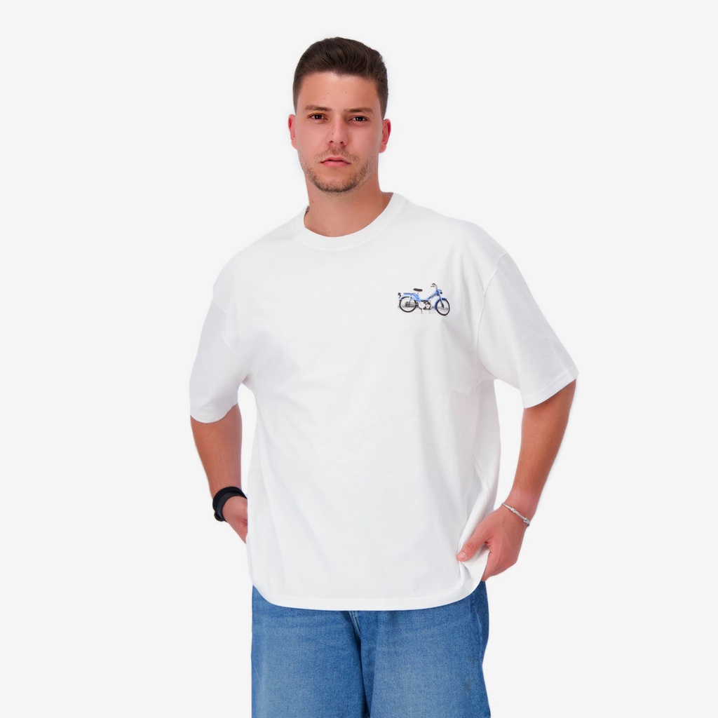 T-shirt oversized homme manches courtes  موبيلات زرقة