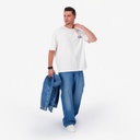 T-shirt oversized homme manches courtes  موبيلات زرقة