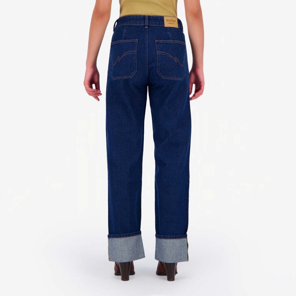 Straight jeans femme a revers SARRA 3.0