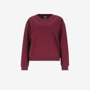 Sweat femme col V avec broderie