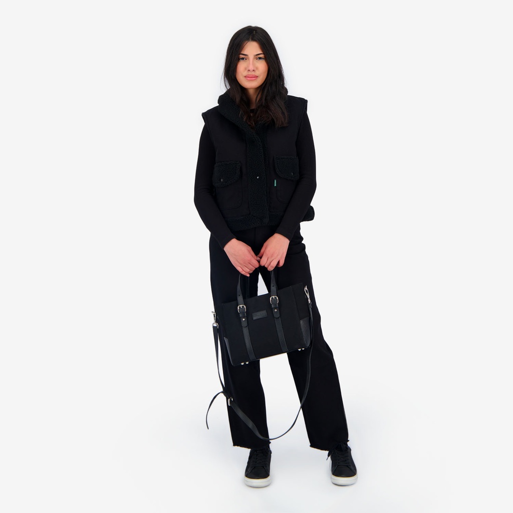 Jacket femme sans manches avec sherpa GHALIA