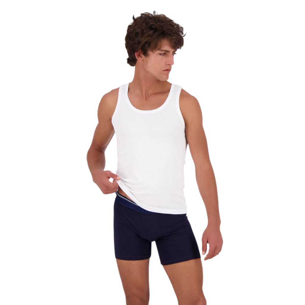 Lot de 2 Singlets homme en coton pur