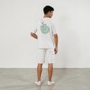 T-shirt oversized homme manches courtes اضحك لدنيا