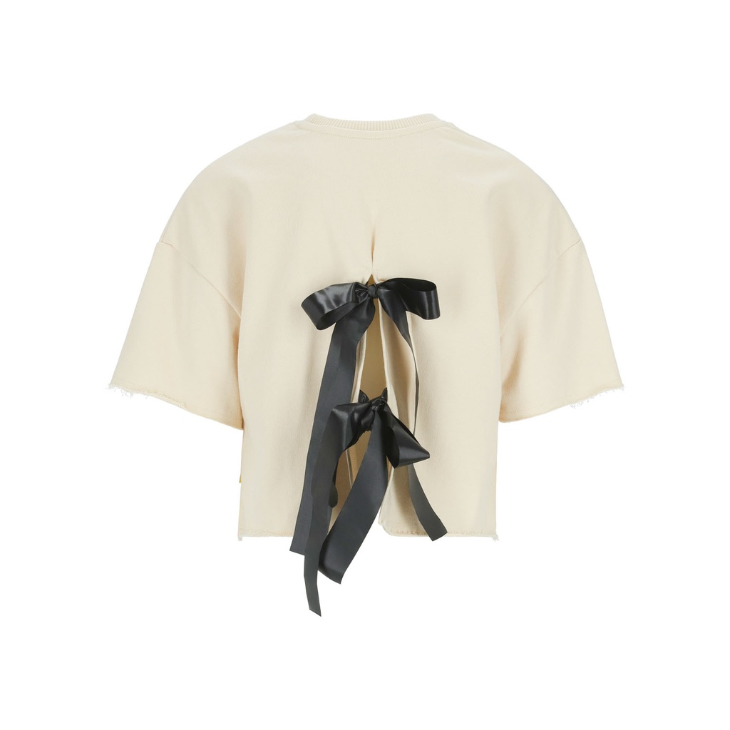 Sweat sur taille fille manches courtes avec pin up