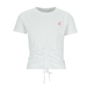 T-shirt fille manches courtes avec cordon de serrage