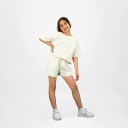 Sweat sur taille fille manches courtes avec pin up