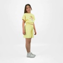 Sweat crop fille manches courtes avec détail elastique Boule De Glâce