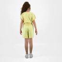 Sweat crop fille manches courtes avec détail elastique Boule De Glâce