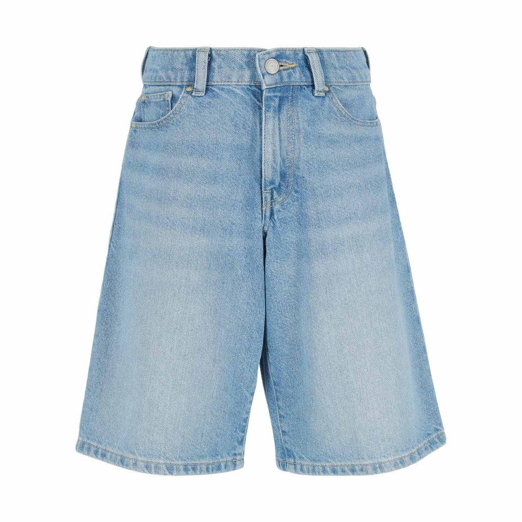 Bermuda baggy unisexe enfant en jeans