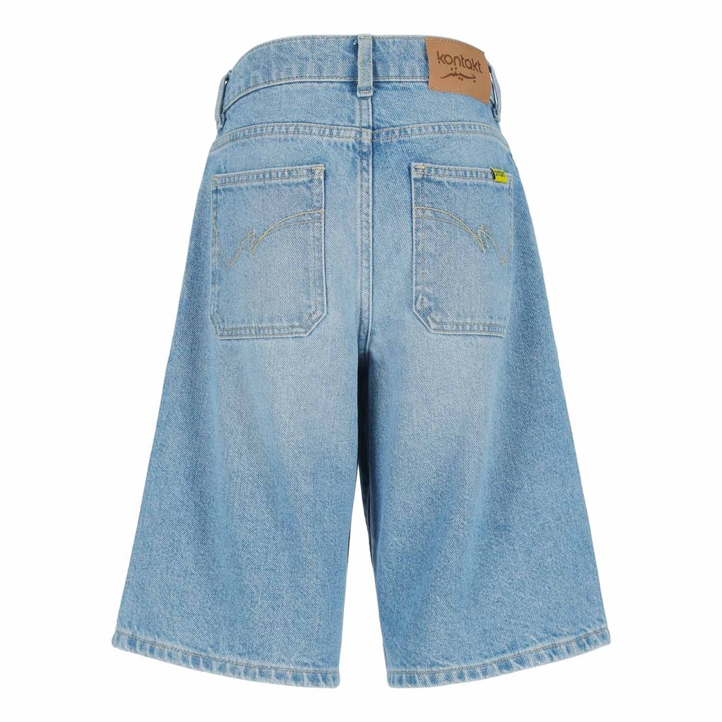 Bermuda baggy unisexe enfant en jeans