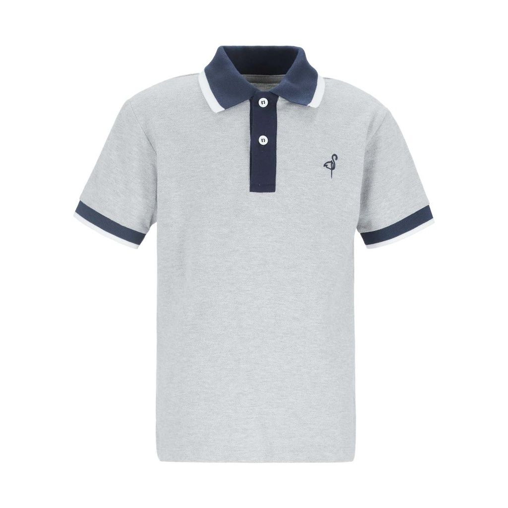 Polo garçon manches courtes avec broderie