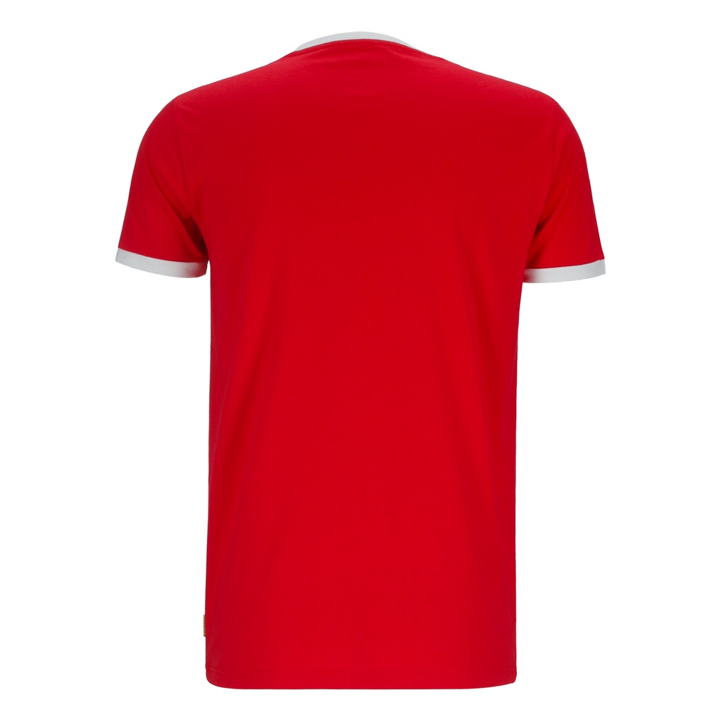 T-shirt unisexe manches  courtes contrasté  تونس تجمعنا