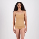 Caraco femme col V en microfibre extensible
