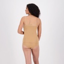 Caraco femme col V en microfibre extensible