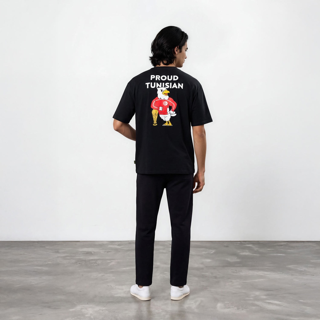 T-shirt oversized unisexe manches  courtes PROUD TUNISIAN