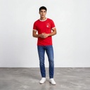 T-shirt unisexe manches  courtes contrasté  تونس تجمعنا