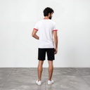 T-shirt unisexe manches  courtes contrasté  نسور قرطاج ديما فالعلالي
