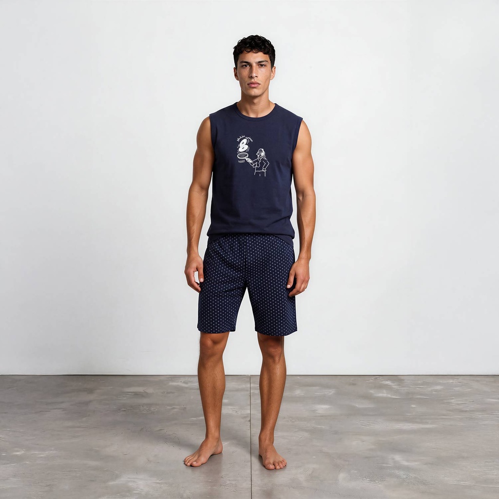 Ensemble homme débardeur et short سيبني خنشطح