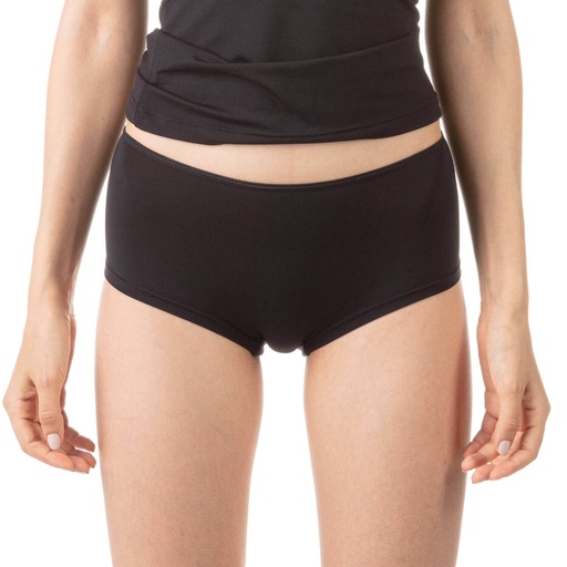 [05-010-11-010-K040-L] Culotte taille haute femme en microfibre extensible (Noir, L)